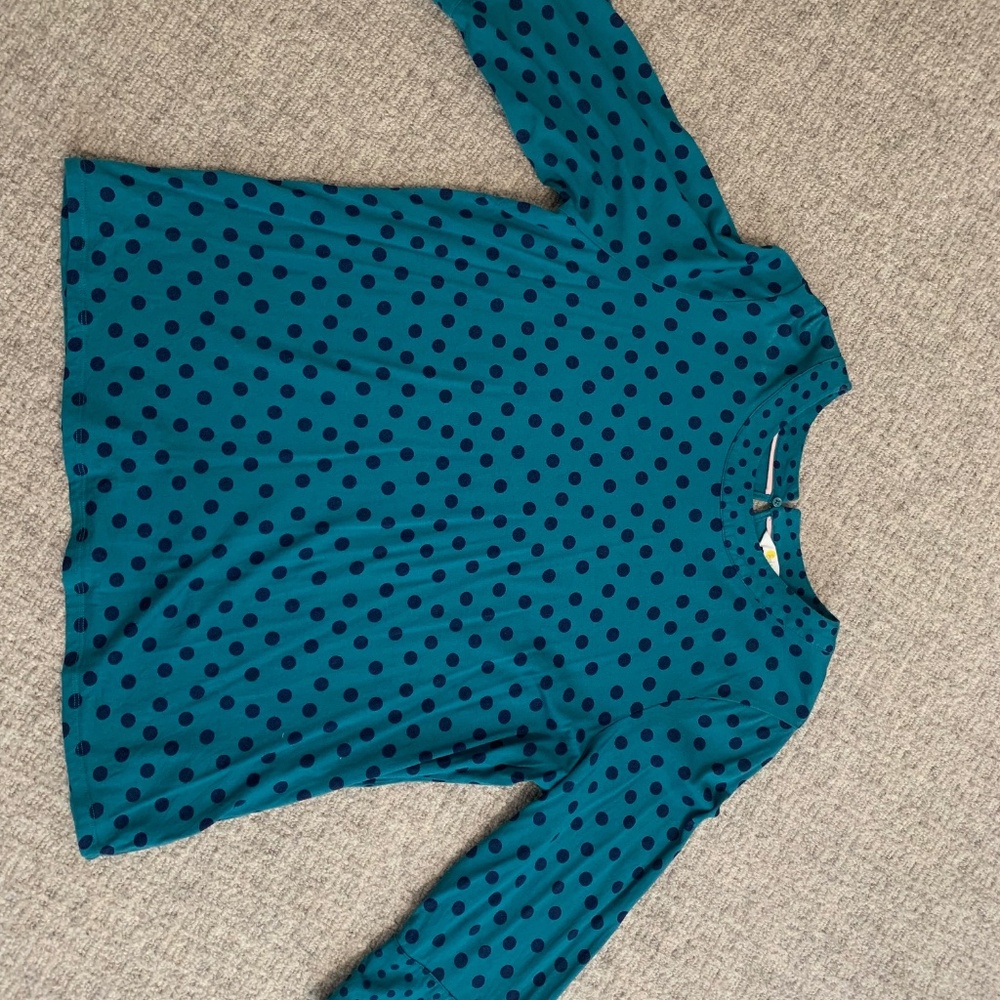Boden Althea Polkadot, 3/4 sleeve jersey blouse - US size 16 - Picture 7 of 7